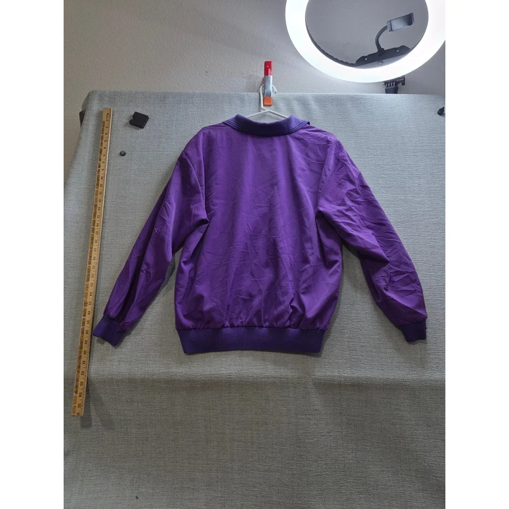 Vintage Teddi Jacket Womens Purple Lined Winter Casual Streetwear Button Front